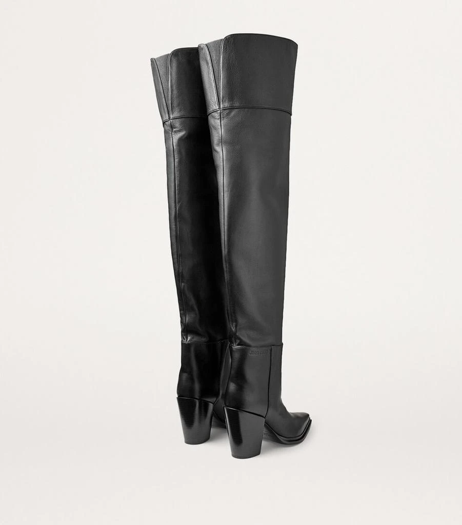 Jimmy Choo Cece 80 Leather Over-The-Knee Boots 2