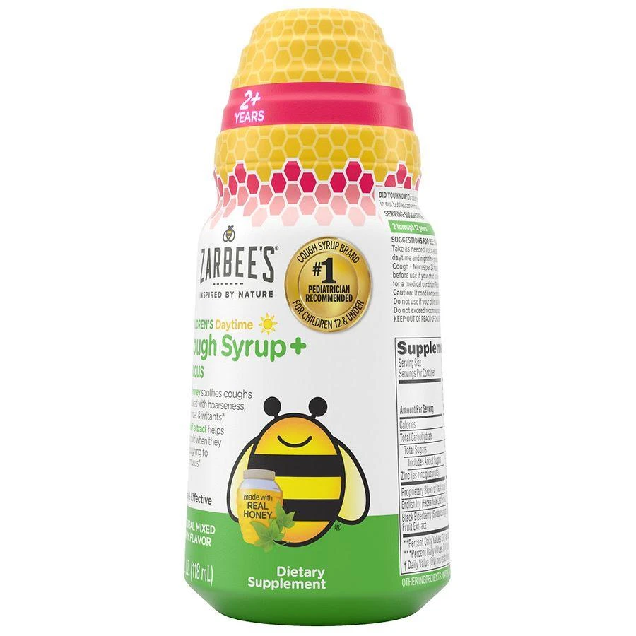ZarBee's Naturals Children's Daytime Cough Syrup+ Mucus Natural Mixed Berry 6