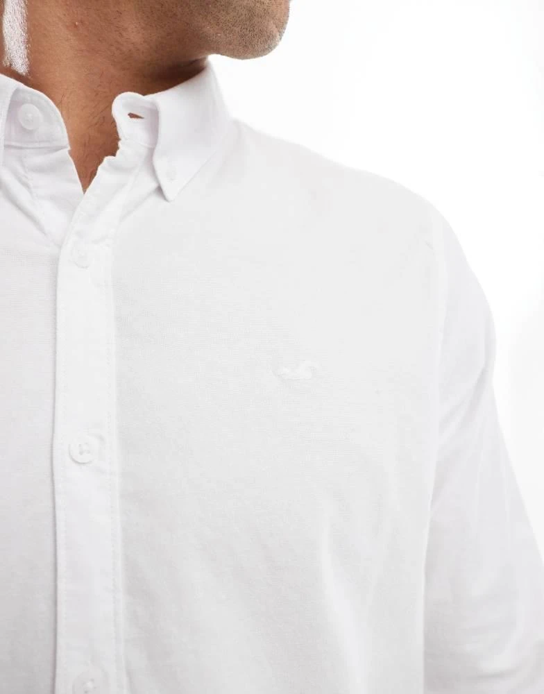 HOLLISTER Hollister long sleeve oxford shirt in white 3