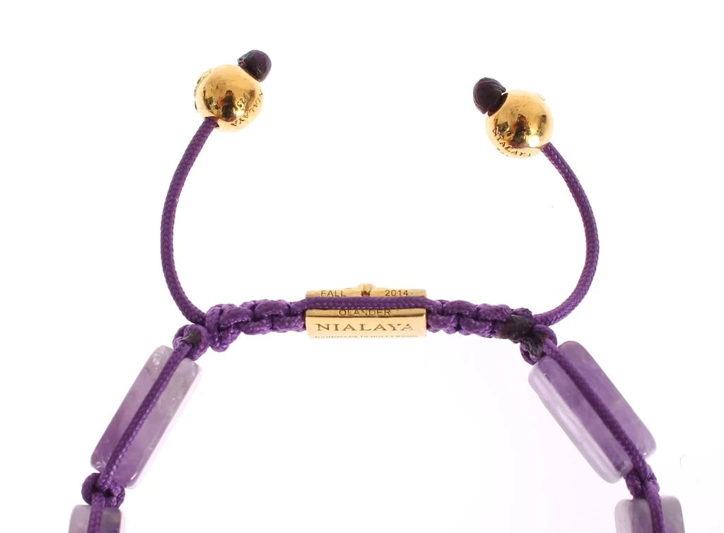 Nialaya CZ Amethyst 18K  925 Women's Bracelet 4