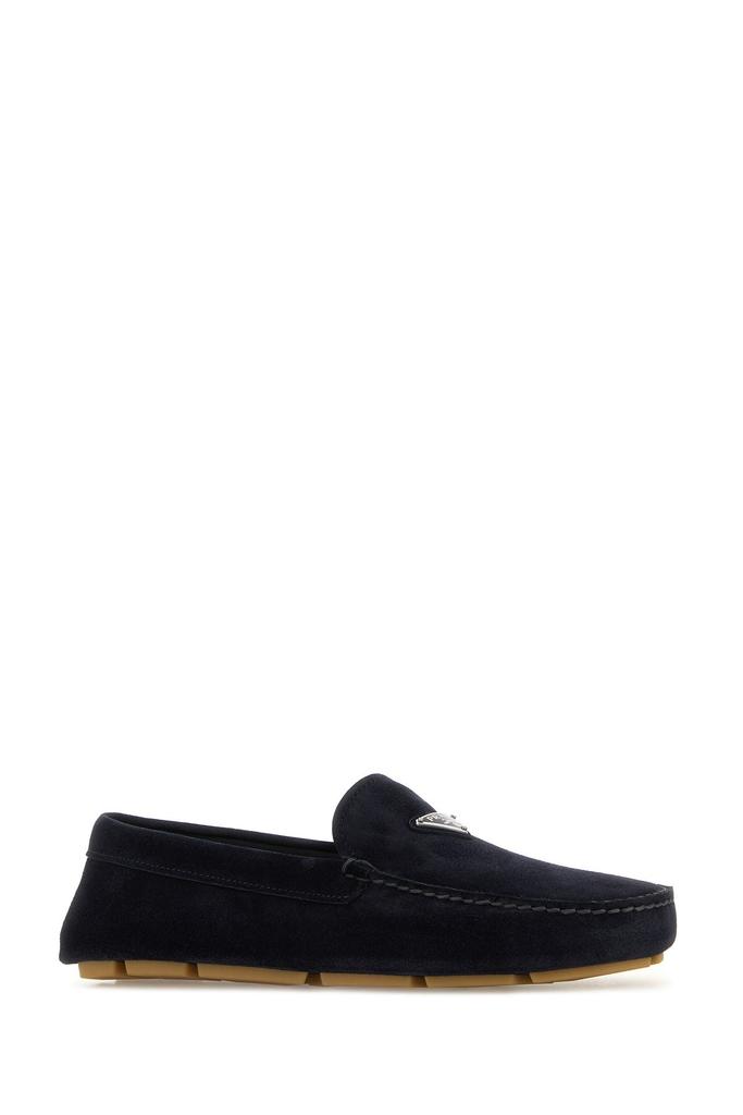 Prada Midnight blue suede loafers