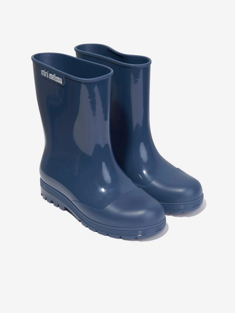 Mini Melissa Mini Melissa Girls Welly Boots in Navy 2