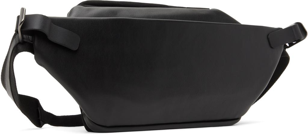 Côte & Ciel Black Isarau Alias Cowhide Leather Belt Bag