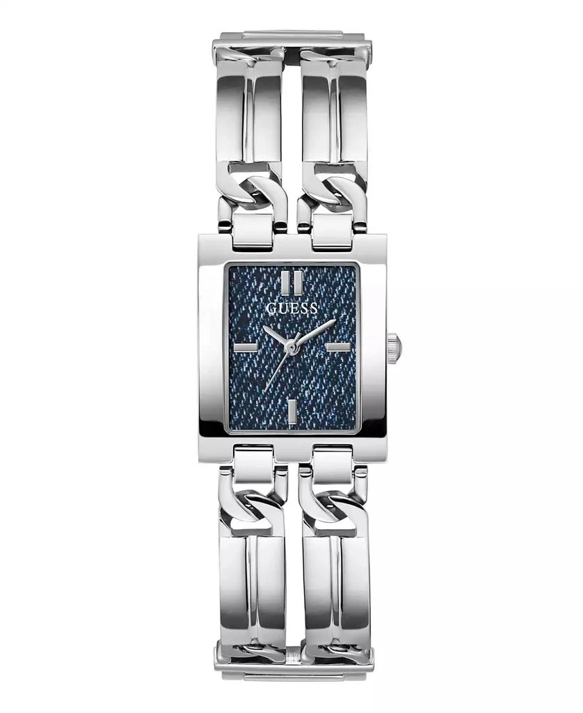 GUESS Women's Analog Silver Steel Watch 24mm 1