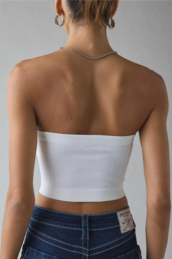 Shop True Religion Horseshoe Seamless Ribbed Knit Bandeau Top on Sale at  BeyondStyle  Get 49% Off True Religion Horseshoe Seamless Ribbed Knit  Bandeau Top with Limited-Time Flash Deals, Exclusive Discounts, and