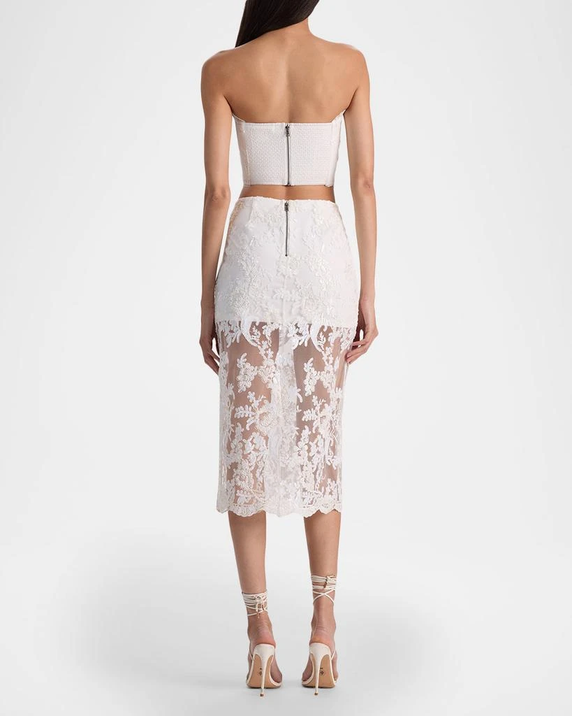 Alice + Olivia Ceresi Embellished Lace Top 3