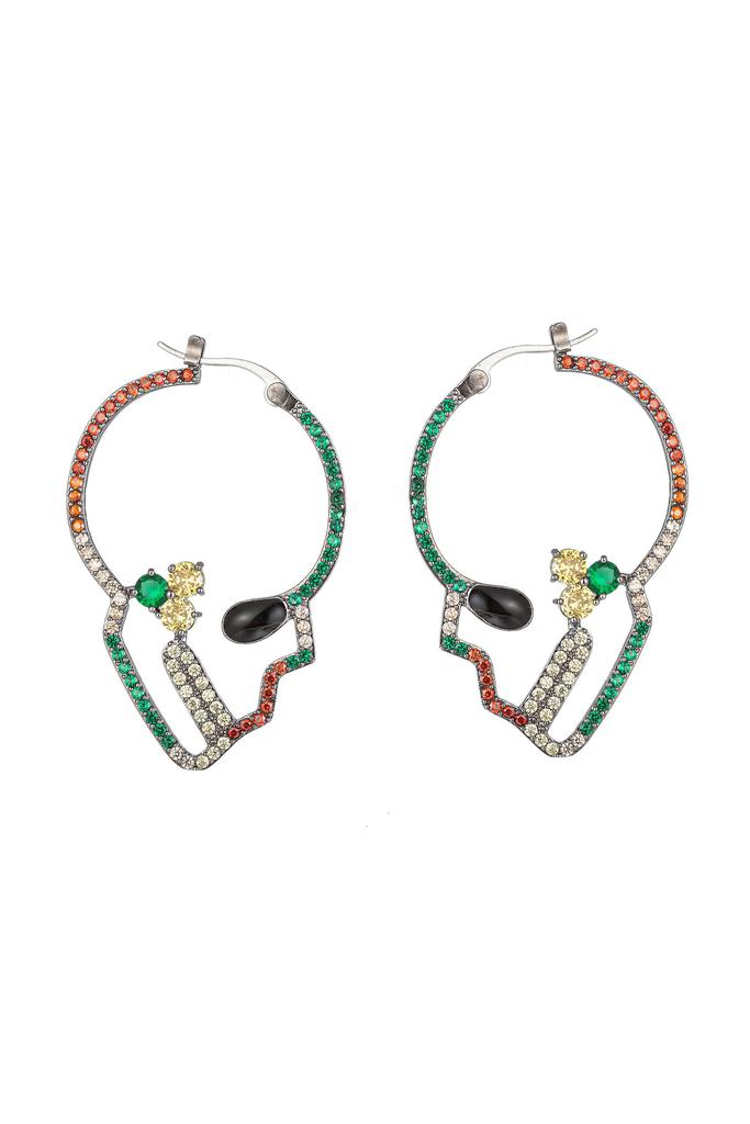 Eye Candy LA Skull Head Earrings