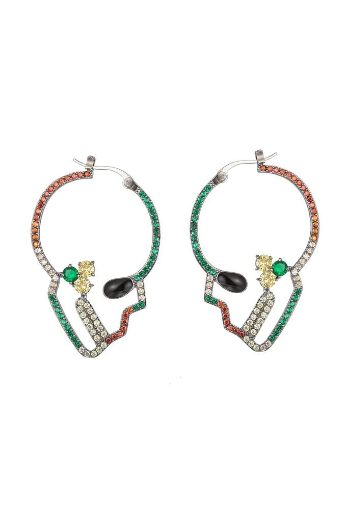 Eye Candy LA Skull Head Earrings 1