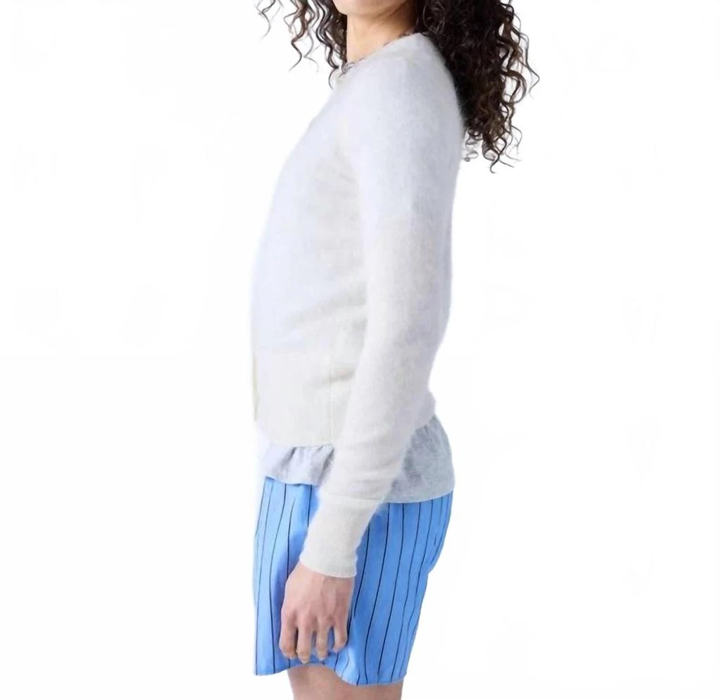 Absolut Cashmere Esma Long Sleeve Cardigan In Cream 4