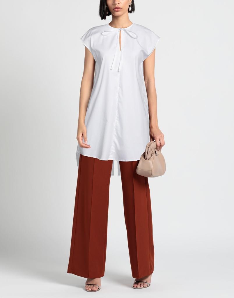 NOSTRASANTISSIMA Solid color shirts 
blouses