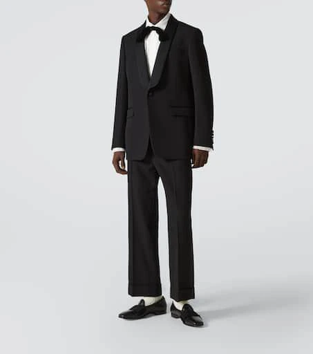 Valentino Lace-trimmed cotton muslin tuxedo shirt 2