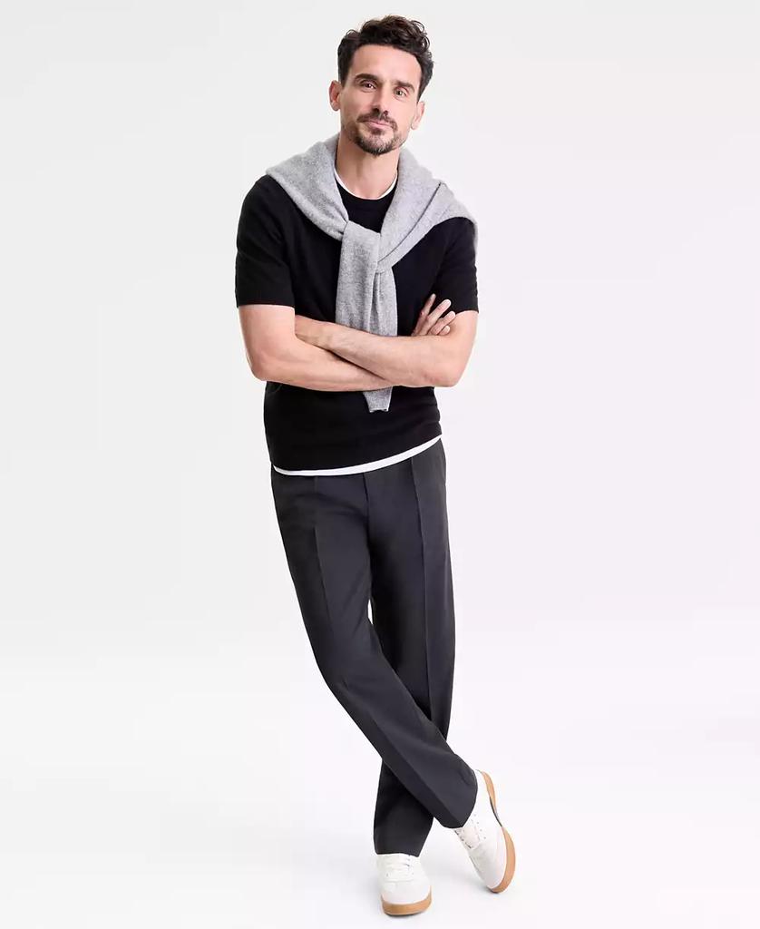 Club Room Men's Regular-Fit Textured 100% Cashmere Sweater T-Shirt, Macy's Exclusive