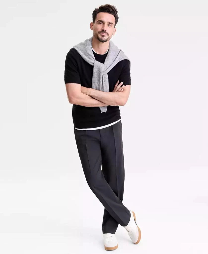 Club Room Men's Regular-Fit Textured 100% Cashmere Sweater T-Shirt, Macy's Exclusive 1