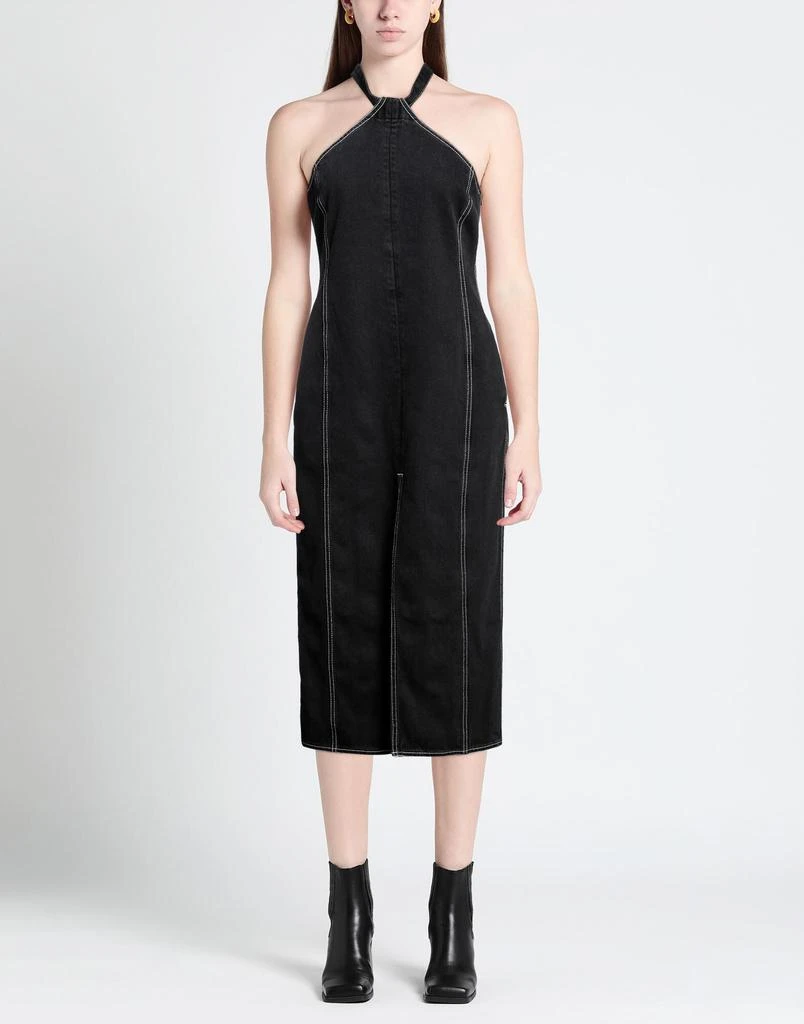 short black semi formal dresses Petal and Pup Women's Mateo Long Sleeve Denim Dress