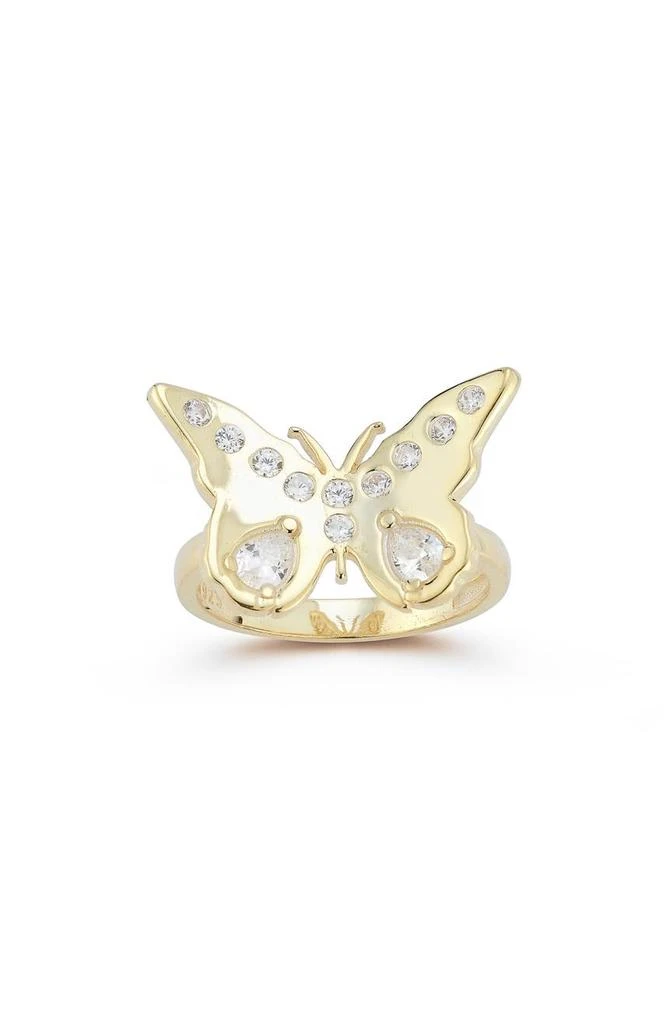 Sphera Milano Sterling Silver 
CZ Butterfly Ring 2