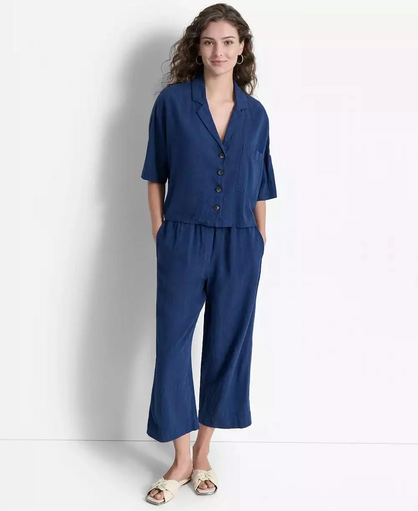 DKNY Women's Elbow-Sleeve Button-Front Shirt 5