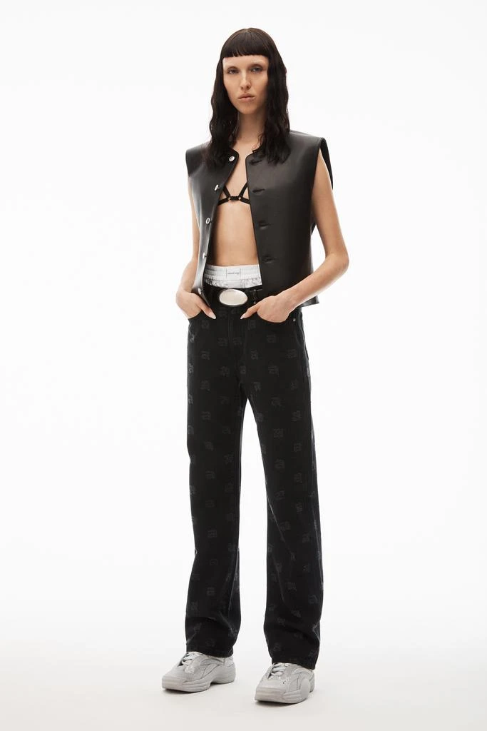 Alexander Wang EZ mid-rise straight-leg jeans 1