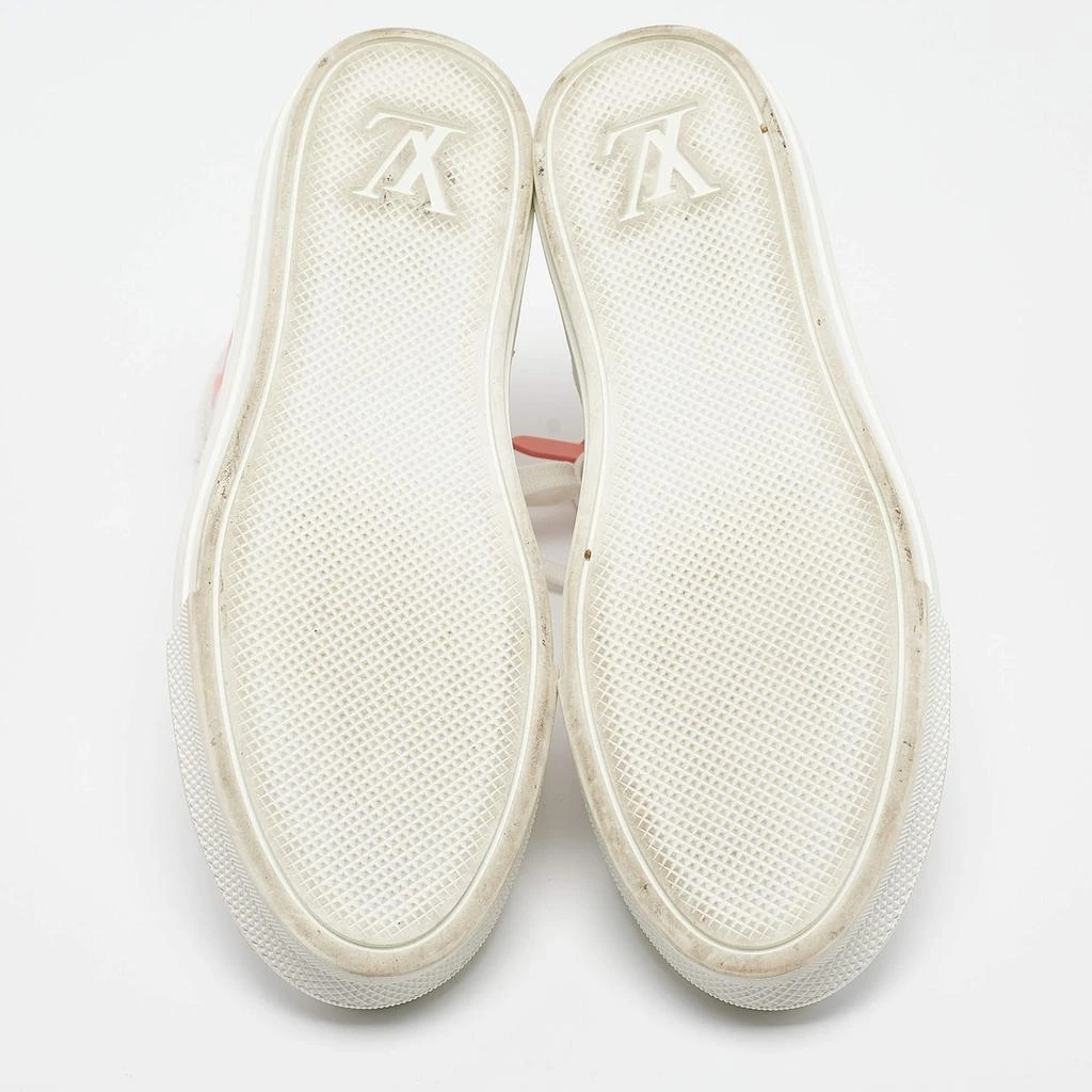 Louis Vuitton Louis Vuitton White Leather Mesh and Leather Stellar Sneakers Size 37.5 6