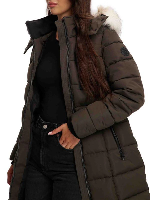 NOIZE Hannah Faux Fur-Trim Parka 4