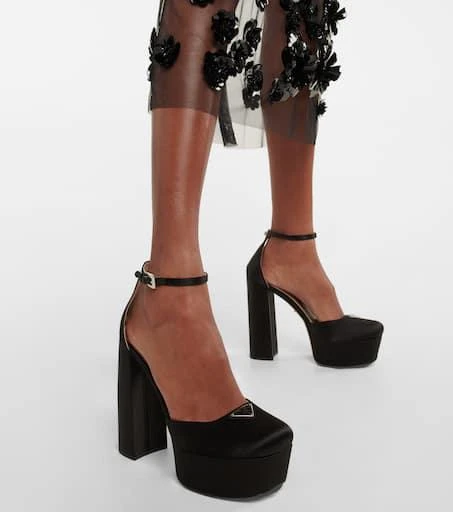 Prada Satin platform pumps 4
