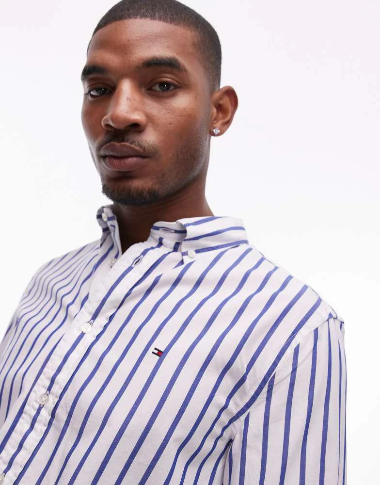 Tommy Hilfiger Tommy Hilfiger Th flex nautical stripe regular shirt in multi 3