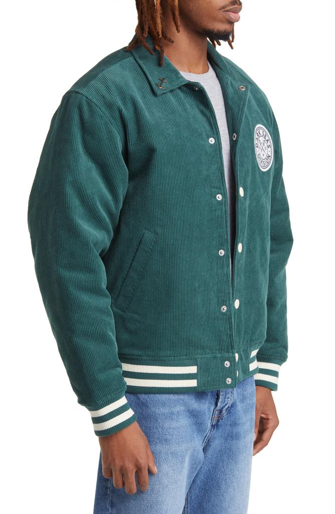 Dark Seas Cotton Corduroy Varsity Jacket - Jackets - BeyondStyle
