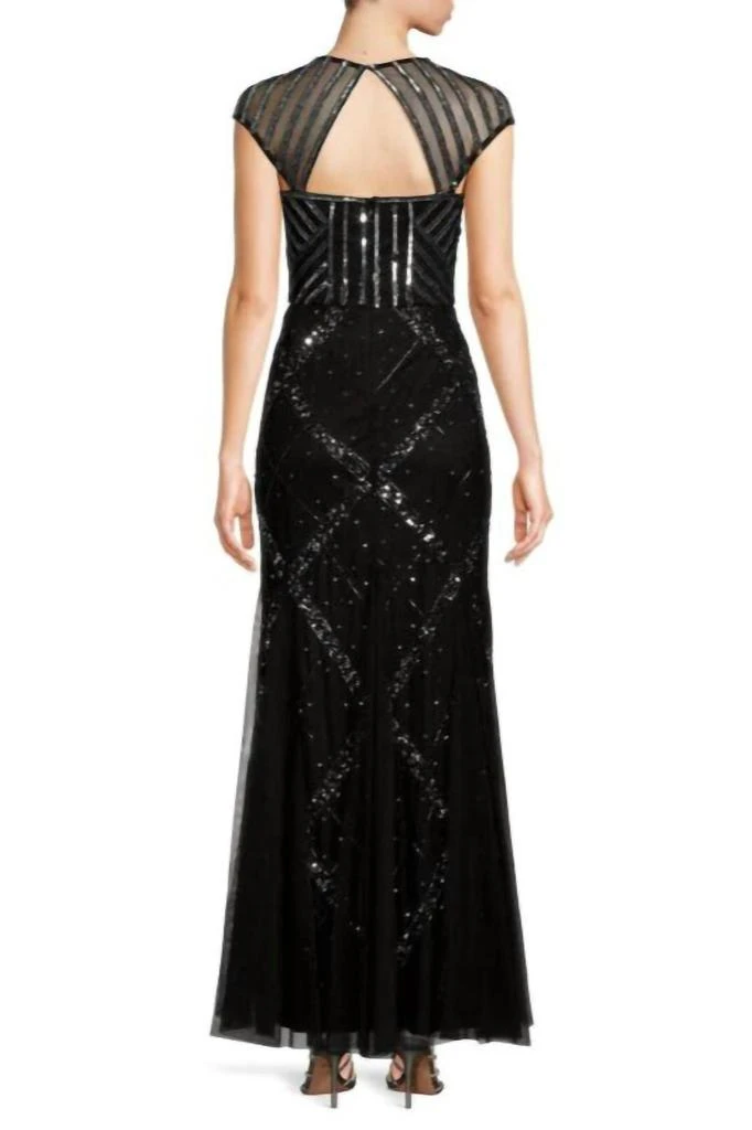 Adrianna Papell Adrianna Papell - Beaded Cap Sleeve Gown 2