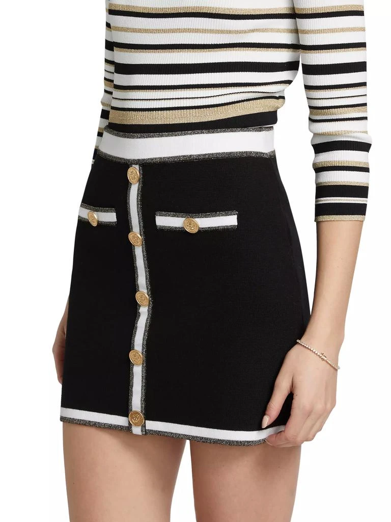 L'Agence Emi Contrast Trim Miniskirt 4