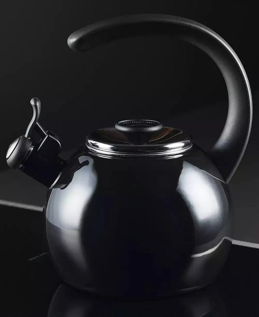 Circulon Enamel on Steel 2-Qt. Whistling Teakettle with Flip-Up Spout 2