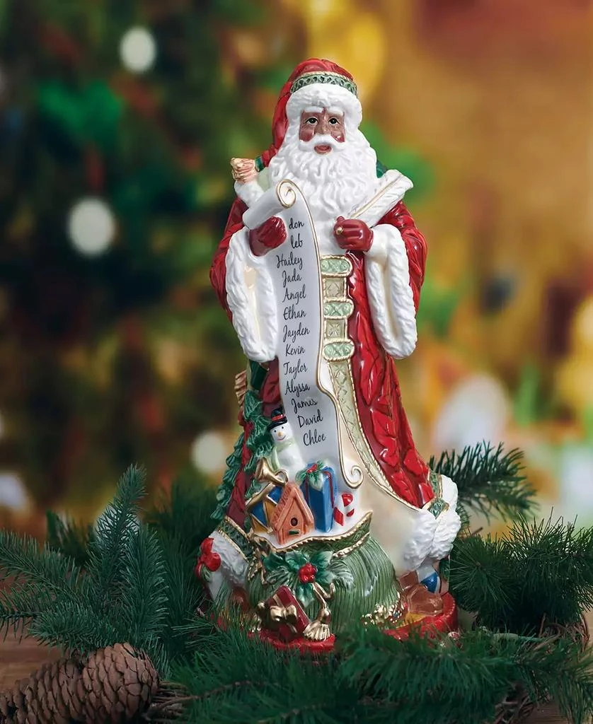 Fitz and Floyd Studio Collection 13-Inch African-American Santa Figurine 9