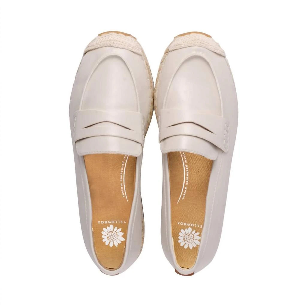 Yellow Box Women's Aviana Faux Leather Loafer In Bone 2
