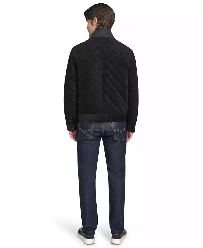 Cole Haan Men
s Collared Quilted Button-Front Jacket 7