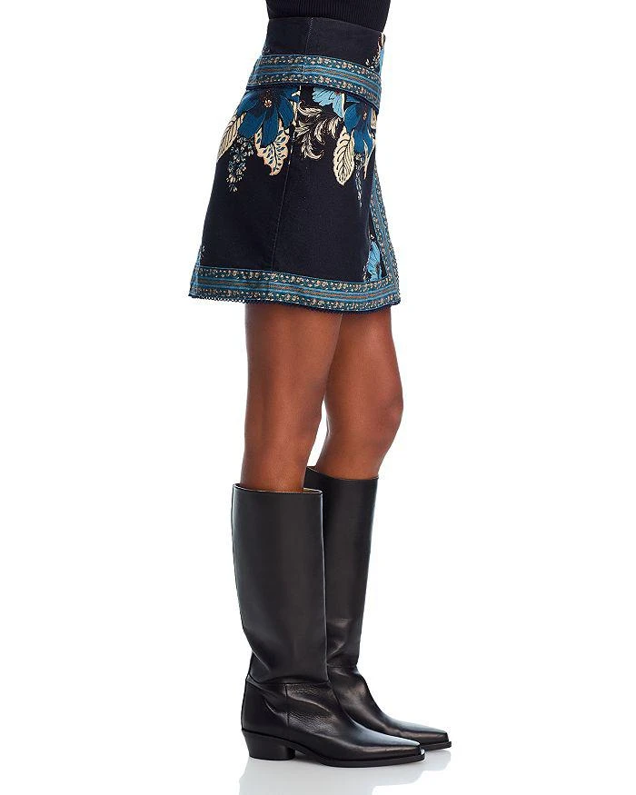 Farm Rio Blossom Tapestry Mini Skirt 4