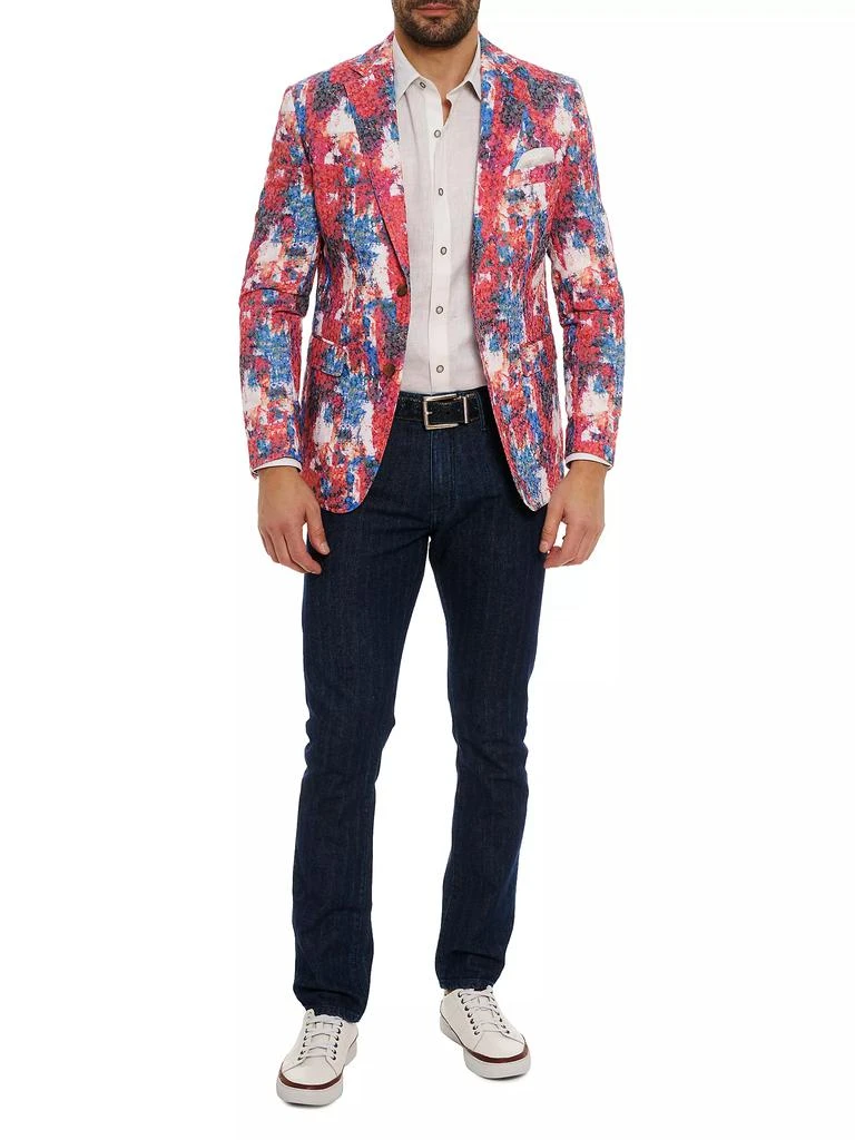 Robert Graham Eagan Floral Cotton-Blend Two-Button Sport Coat 2