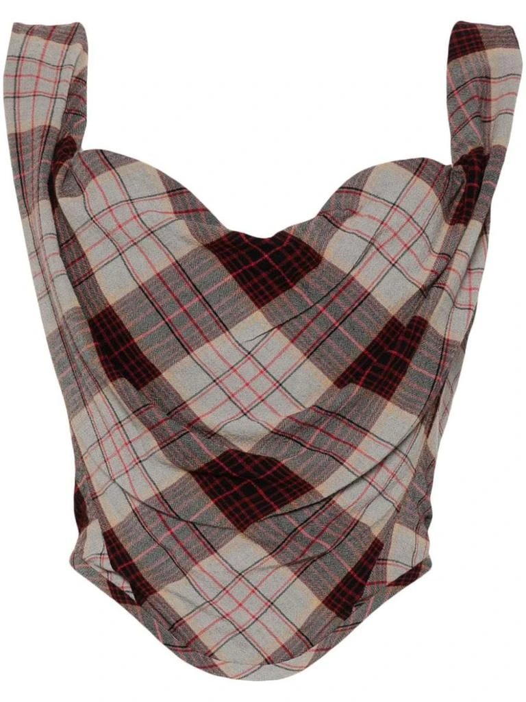 Vivienne Westwood Vivienne Westwood Check Corset Top 1