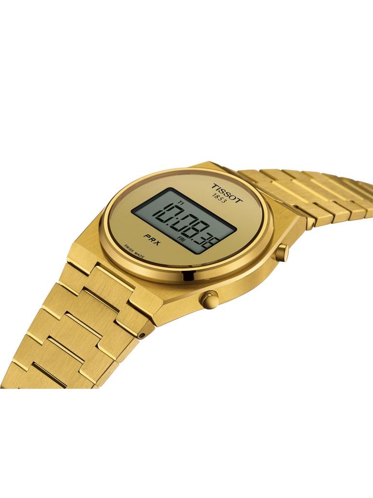 Tissot PRX 39mm Digital Dial Yellow Gold PVD Men's Watch T137.463.33.020.00