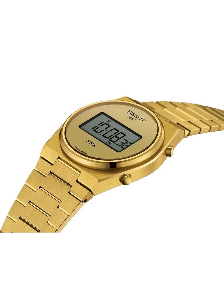 Tissot PRX 39mm Digital Dial Yellow Gold PVD Men's Watch T137.463.33.020.00 2