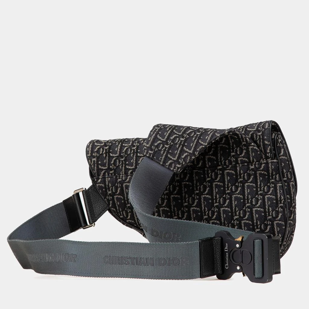 Dior Dior Black Oblique Canvas Saddle Crossbody 2