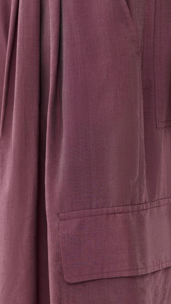 Tibi Silk Voile Cargo Triple Pleat Pants 5