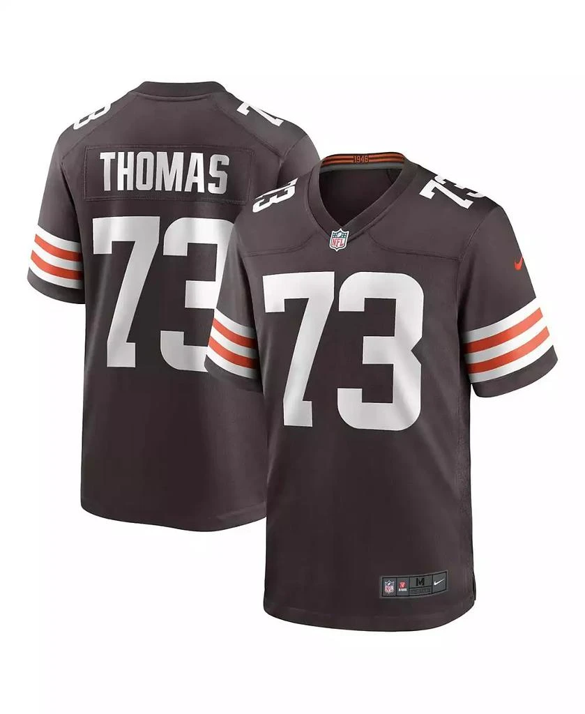 NIKE Men's Joe Thomas Brown Cleveland Browns Retired Player Game Jersey 1