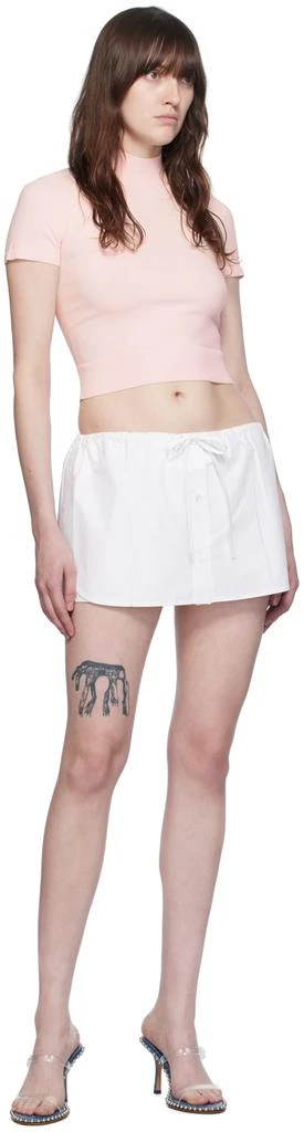 Alexander Wang White Drawstring Skort 4