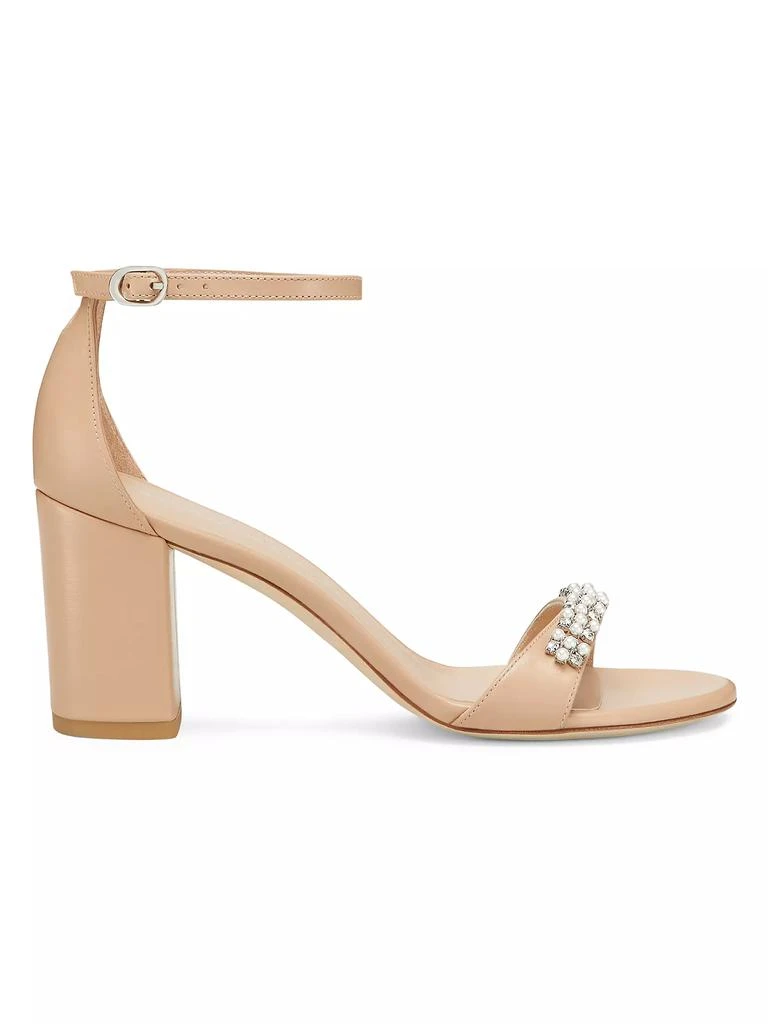 Stuart Weitzman Nudist Poppy 75MM Block-Heel Sandals 1