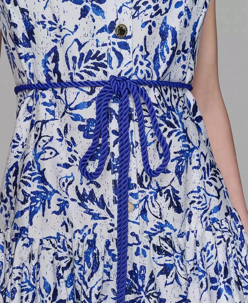 Karl Lagerfeld Paris Women's Floral-Print Square-Neck Midi Dress 3