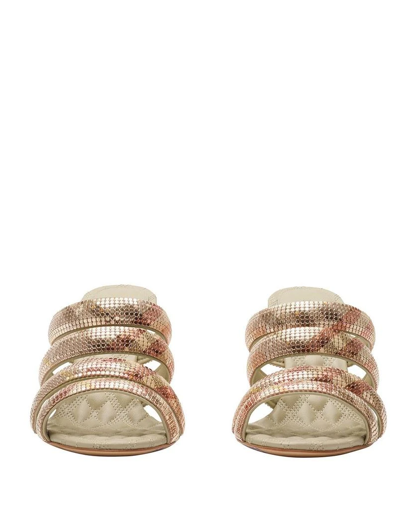 Burberry Women's Mews Brass Check Sandals 5