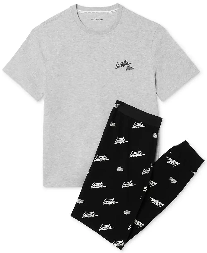Lacoste Men's 2-Pc. Graffiti-Logo Pajamas 5