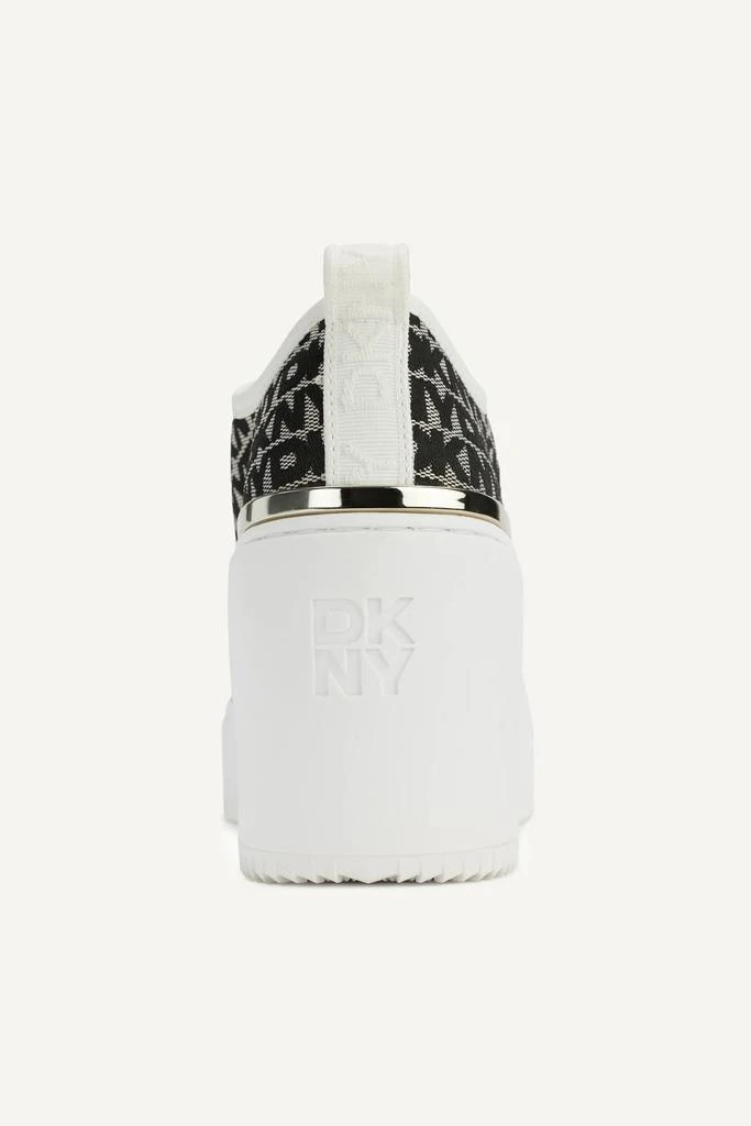 DKNY BYLA LACE UP WEDGE SNEAKER 4