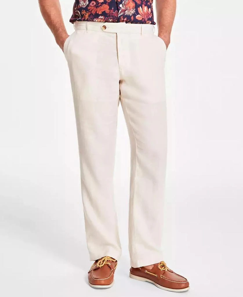 Club Room Men's Linen Cross-Dye Pants, Created for Macy's 1