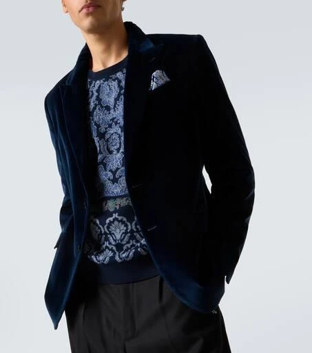 ETRO Cotton velvet blazer 5