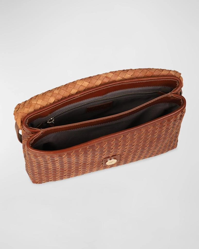 Rafe Jamie Envelope Woven Leather Clutch Bag 3