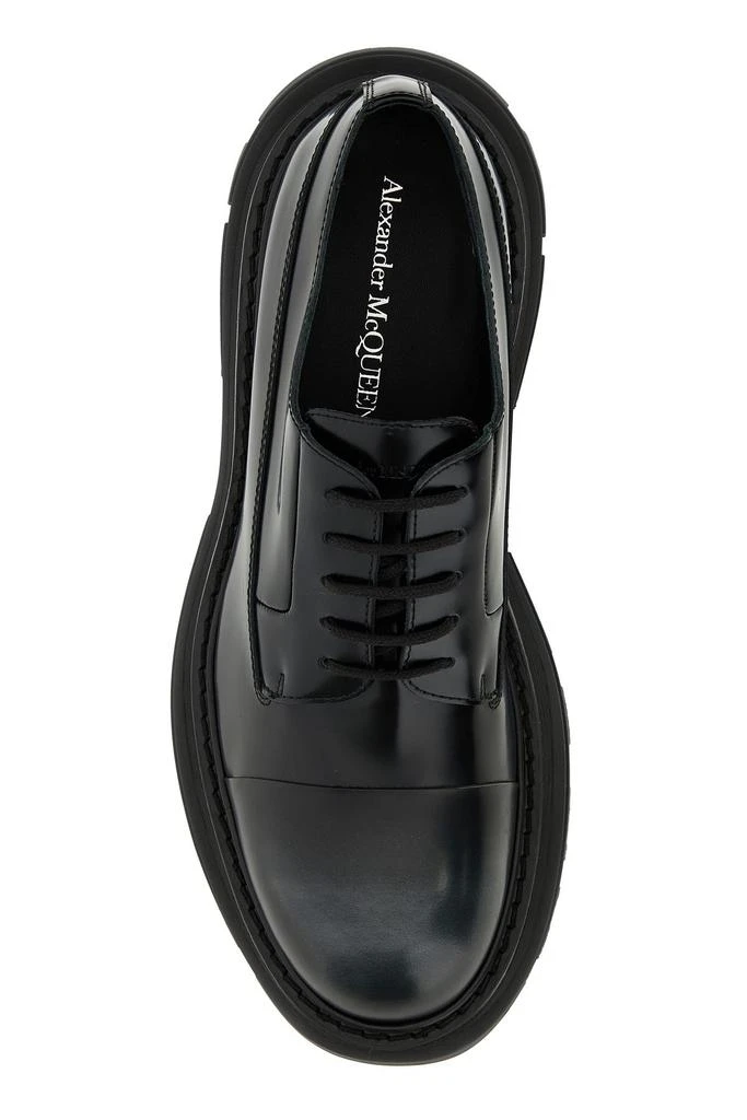 Alexander McQueen Black leather Tread lace-up shoes 3